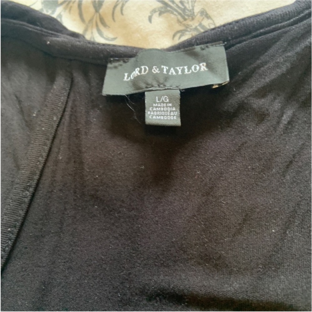 Lord & Taylor Black Sleeveless jersey Maxi Dress - Picture 4 of 9
